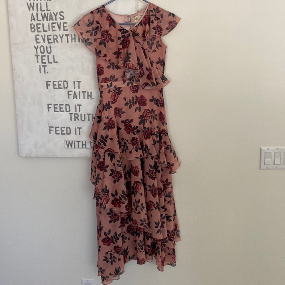 Joyfolie Mia Joy Maxi Dress Rose Floral Girls 12